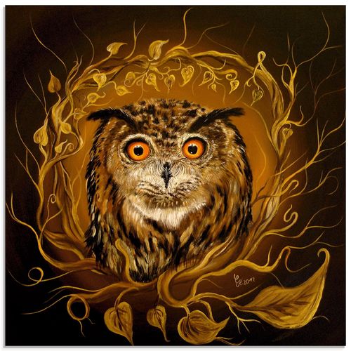 4062144072523 - Glasbild ARTLAND Eule des Friedens Bilder Gr B H 40 cm x 40 cm Glasbild Vögel quadratisch 1 St braun Bild Glasbild Glasbilder Bilder in verschiedenen Größen 4062144072523 - Glasbild ARTLAND Eule des Friedens Bilder Gr B H 40 cm x 40 cm Glasbild Vögel quadratisch 1 St braun Bild Glasbild Glasbilder Bilder in verschiedenen Größen