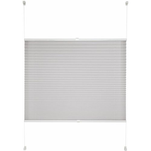 4015161072298 - Plissee Allegra Plissees Gr 140 cm zweiseitig verschiebbar 50 cm grau (steinfarben) Plissees ohne Bohren Plissee Fixmaß 4015161072298 - Plissee Allegra Plissees Gr 140 cm zweiseitig verschiebbar 50 cm grau (steinfarben) Plissees ohne Bohren Plissee Fixmaß