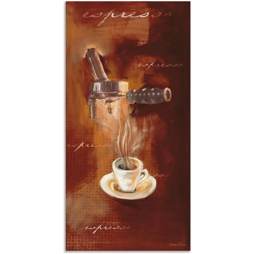 4057738414667 - Wandbild ARTLAND Espresso I Bilder Gr B H 20 cm x 40 cm Alu-Dibond-Druck Getränke 1 St braun Bild Metallbild Metallbilder Bilder als Alubild Leinwandbild Wandaufkleber oder Poster in versch Größen