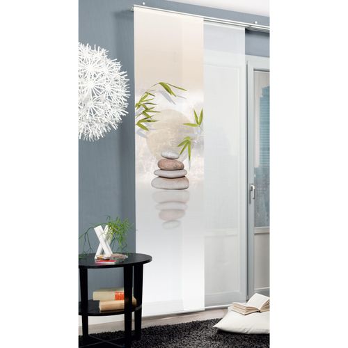 4011714826349 - Schiebegardine HOME WOHNIDEEN Cascade beige (naturfarben) B60cm H245cm Polyester Gardinen HxB 245x60 inkl Befestigungszubehör 4011714826349 - Schiebegardine HOME WOHNIDEEN Cascade beige (naturfarben) B60cm H245cm Polyester Gardinen HxB 245x60 inkl Befestigungszubehör