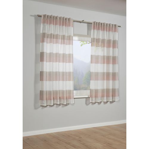 4003018366898 - Gardine Schal mit Gardinenband Etamine GARDINIA verdeckte Schlaufen (1 St) blickdicht Stoff Etamine rosa 4003018366898 - Gardine Schal mit Gardinenband Etamine GARDINIA verdeckte Schlaufen (1 St) blickdicht Stoff Etamine rosa
