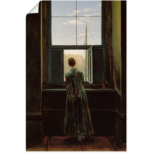 4058661186232 - Wandbild ARTLAND Frau am Fenster 1822(?) Bilder Gr B H 60 cm x 90 cm Poster Frau 1 St grün Bild Metallbild Metallbilder Bilder als Alubild Leinwandbild Wandaufkleber oder Poster in versch Größen 4058661186232 - Wandbild ARTLAND Frau am Fenster 1822(?) Bilder Gr B H 60 cm x 90 cm Poster Frau 1 St grün Bild Metallbild Metallbilder Bilder als Alubild Leinwandbild Wandaufkleber oder Poster in versch Größen