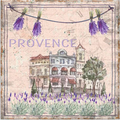 4058661461162 - Wandbild ARTLAND Provence-meine Liebe Bilder Gr B H 30 cm x 30 cm Alu-Dibond-Druck Blumen 1 St pink Bild Kunstdruck Poster Bilder als Alubild Leinwandbild Wandaufkleber oder in versch Größen