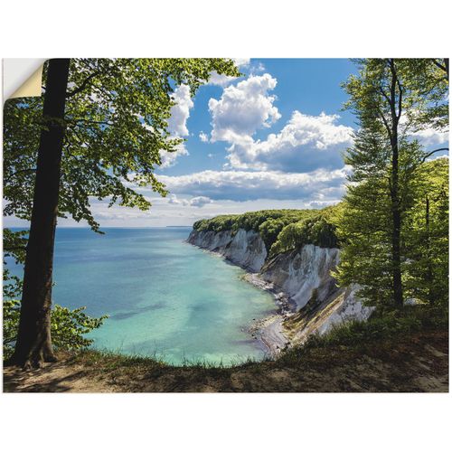 4057738131106 - Wandbild ARTLAND Ostseeküste auf der Insel Rügen Bilder Gr B H 60 cm x 45 cm Wandaufkleber - Vinyl Küste 1 St blau Kunstdrucke Bilder als Leinwandbild Wandaufkleber oder Poster in versch Größen