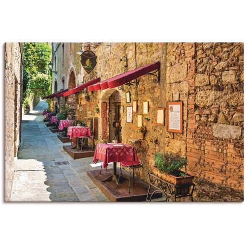 4058661352590 - Wandbild ARTLAND Toskana II Bilder Gr B H 90 cm x 60 cm Leinwandbild Europa 1 St orange Bild Kunstdruck Kunstdrucke Bilder als Alubild Leinwandbild Wandaufkleber oder Poster in versch Größen