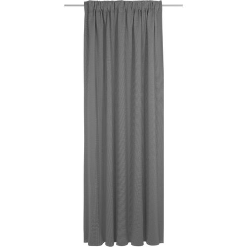 4004567479367 - Vorhang WIRTH Uni Collection light schwarz Gardinen 395cm Multifunktionsband 142cm Baumwolle (Bio-Baumwolle) nach Maß B142cm H395cm