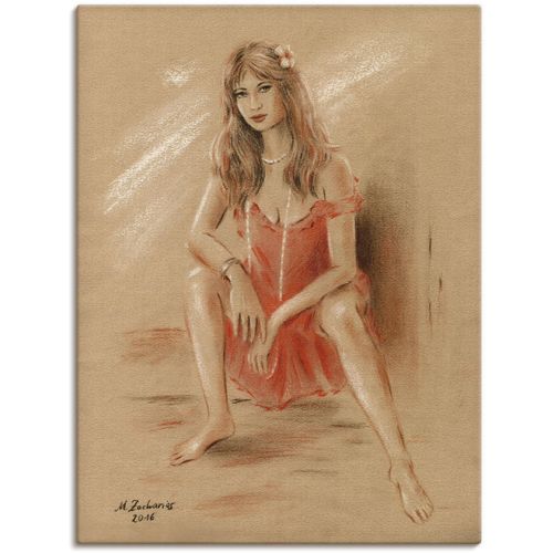 4059745746106 - Wandbild ARTLAND Sehnsucht - Erotik Frauen Bilder Gr B H 30 cm x 40 cm Leinwandbild Frau Hochformat 1 St beige (naturfarben) Bild Leinwandbild Kunstdrucke Bilder als Alubild Leinwandbild Wandaufkleber oder Poster in versch Größen