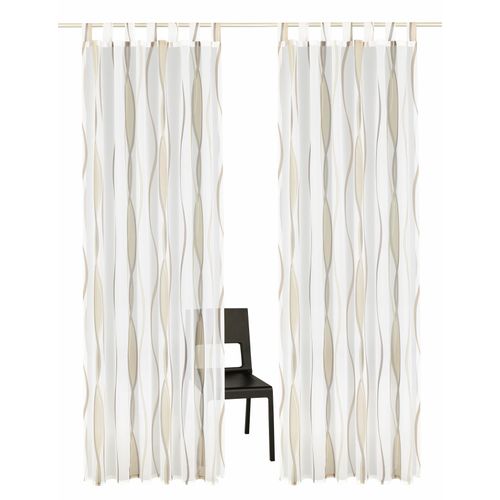 6920192997152 - Gardine MY HOME DIMONA Gardinen Gr 145 cm Schlaufen 140 cm grau (weiß taupe) Schlaufen Gardine 2-er Set transparent Voile Polyester 6920192997152 - Gardine MY HOME DIMONA Gardinen Gr 145 cm Schlaufen 140 cm grau (weiß taupe) Schlaufen Gardine 2-er Set transparent Voile Polyester