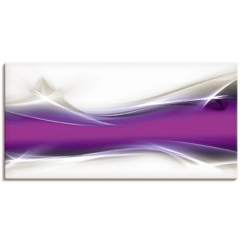 4057738976486 - Wandbild ARTLAND Kreatives Element Bilder Gr B H 100 cm x 50 cm Leinwandbild Gegenstandslos Querformat 1 St lila Bild Leinwandbild Kunstdrucke Bilder als Alubild Leinwandbild Wandaufkleber oder Poster in versch Größen
