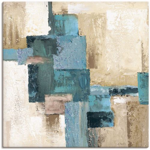4062144598313 - Wandbild ARTLAND Abstrakte Karos beige-türkis Bilder Gr B H 70 cm x 70 cm Leinwandbild Muster quadratisch 1 St blau Kunstdrucke als Alubild Leinwandbild Wandaufkleber oder Poster in versch Größen 4062144598313 - Wandbild ARTLAND Abstrakte Karos beige-türkis Bilder Gr B H 70 cm x 70 cm Leinwandbild Muster quadratisch 1 St blau Kunstdrucke als Alubild Leinwandbild Wandaufkleber oder Poster in versch Größen