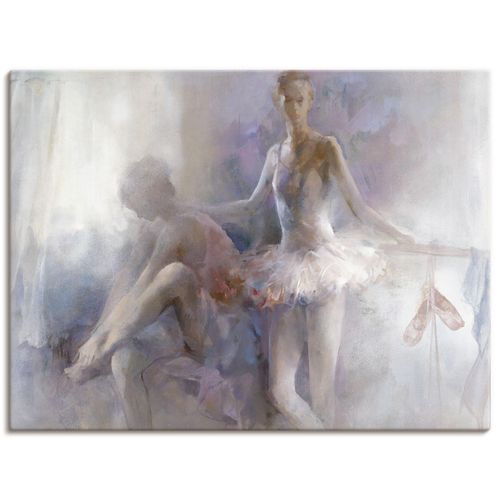 4057738439455 - Wandbild ARTLAND Ballett-Mädchen Bilder Gr B H 60 cm x 45 cm Leinwandbild Sport Querformat 1 St weiß Bild Poster Bilder als Leinwandbild Wandaufkleber oder in versch Größen