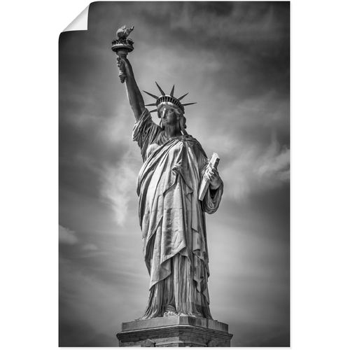 4062144652305 - Wandbild ARTLAND New York City Freiheitsstatue II Bilder Gr B H 20 cm x 30 cm Poster Bilder von Amerika Hochformat 1 St schwarz Kunstdrucke als Alubild Leinwandbild Wandaufkleber oder Poster in versch Größen