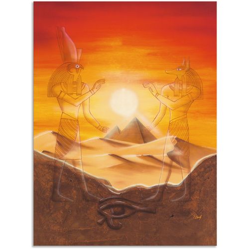4057738405368 - Wandbild ARTLAND Ägypten Bilder Gr B H 30 cm x 40 cm Alu-Dibond-Druck Afrika 1 St orange Bild Poster Bilder als Alubild Leinwandbild Wandaufkleber oder in versch Größen