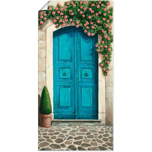 4055327296489 - Wandbild ARTLAND Blaue Tür mit Kletterrosen Bilder Gr B H 50 cm x 100 cm Poster Fenster & Türen 1 St blau Bild Poster Bilder als Alubild Leinwandbild Wandaufkleber oder in versch Größen 4055327296489 - Wandbild ARTLAND Blaue Tür mit Kletterrosen Bilder Gr B H 50 cm x 100 cm Poster Fenster & Türen 1 St blau Bild Poster Bilder als Alubild Leinwandbild Wandaufkleber oder in versch Größen