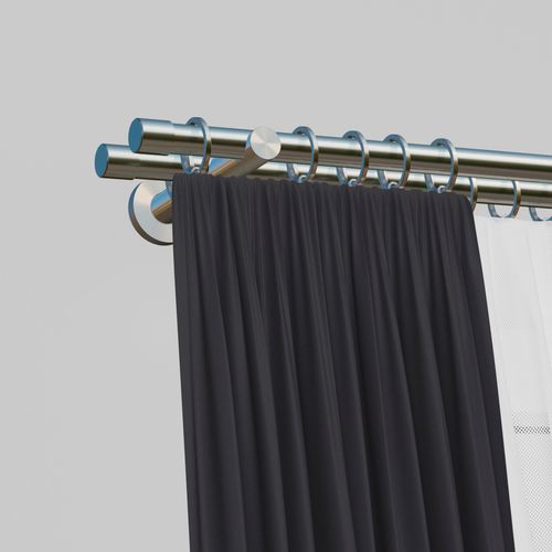 4042627328941 - Gardinenstange INDEKO Linz Gardinenstangen Gr L 150 cm Ø 20 mm 1 St 2 läufig silberfarben (edelstahlfarben) Kinder Gardinenstangen für Komplett-Set inkl Montagematerial 4042627328941 - Gardinenstange INDEKO Linz Gardinenstangen Gr L 150 cm Ø 20 mm 1 St 2 läufig silberfarben (edelstahlfarben) Kinder Gardinenstangen für Komplett-Set inkl Montagematerial