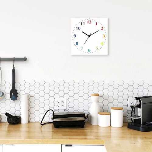 4059745808194 - Wanduhr ARTLAND Uni Trendfarben Wanduhren Gr B H T 30 cm x 30 cm x 03 cm Funkuhr 12 Ziffern bunt (weiß bunt) Wanduhren wahlweise mit Quarz- oder Funhuhrwerk lautlos ohne Tickgeräusche 4059745808194 - Wanduhr ARTLAND Uni Trendfarben Wanduhren Gr B H T 30 cm x 30 cm x 03 cm Funkuhr 12 Ziffern bunt (weiß bunt) Wanduhren wahlweise mit Quarz- oder Funhuhrwerk lautlos ohne Tickgeräusche
