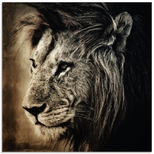 4055327788588 - Glasbild ARTLAND Löwe II Bilder Gr B H 30 cm x 30 cm Glasbild Wildtiere quadratisch 1 St braun Bild Glasbild Glasbilder Bilder in verschiedenen Größen 4055327788588 - Glasbild ARTLAND Löwe II Bilder Gr B H 30 cm x 30 cm Glasbild Wildtiere quadratisch 1 St braun Bild Glasbild Glasbilder Bilder in verschiedenen Größen