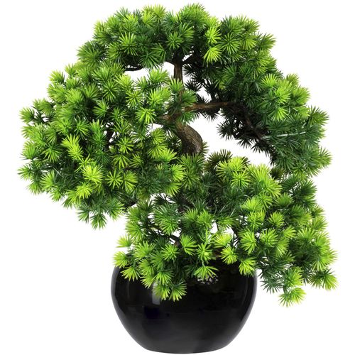 4064118072102 - Kunstbonsai CREATIV GREEN Bonsai Lärche Kunstpflanzen Gr H 37 cm 1 St grün Kunstbonsai Kunst-Bonsai Kunstpflanzen im Keramiktopf