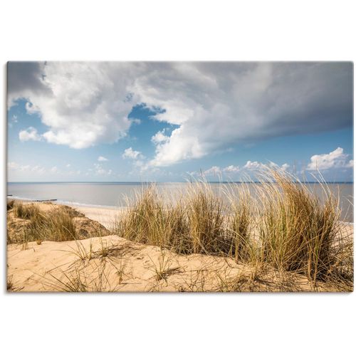 4062144663721 - Wandbild ARTLAND Weg durch die Dünen am Roten Kliff Bilder Gr B H 60 cm x 40 cm Leinwandbild Strandbilder Querformat 1 St braun Kunstdrucke als Alubild Leinwandbild Wandaufkleber oder Poster in versch Größen