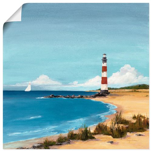 4055327729369 - Wandbild ARTLAND Sandpunkt Bilder Gr B H 30 cm x 30 cm Poster Strand quadratisch 1 St blau Bild Leinwandbild Kunstdrucke Bilder als Leinwandbild Wandaufkleber oder Poster in versch Größen