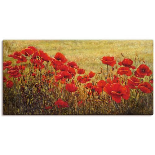 4055327157926 - Wandbild ARTLAND Mohnfeld Bilder Gr B H 150 cm x 75 cm Leinwandbild Blumenwiese 1 St rot Bild Metallbild Metallbilder Bilder als Alubild Leinwandbild Wandaufkleber oder Poster in versch Größen 4055327157926 - Wandbild ARTLAND Mohnfeld Bilder Gr B H 150 cm x 75 cm Leinwandbild Blumenwiese 1 St rot Bild Metallbild Metallbilder Bilder als Alubild Leinwandbild Wandaufkleber oder Poster in versch Größen
