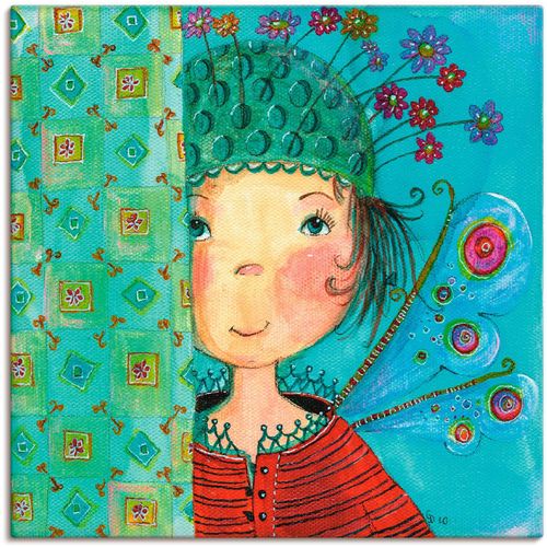 4057738047292 - Wandbild ARTLAND Engelchen versteckt sich Bilder Gr B H 30 cm x 30 cm Leinwandbild Kinder 1 St grün Bild Kunstdruck Poster Bilder als Leinwandbild Wandaufkleber oder in versch Größen 4057738047292 - Wandbild ARTLAND Engelchen versteckt sich Bilder Gr B H 30 cm x 30 cm Leinwandbild Kinder 1 St grün Bild Kunstdruck Poster Bilder als Leinwandbild Wandaufkleber oder in versch Größen
