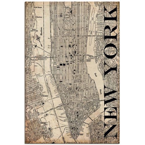 4062144191606 - Wandbild ARTLAND New York Karte Straßen Grunge Bilder Gr B H 40 cm x 60 cm Leinwandbild Amerika Hochformat 1 St beige (naturfarben) Bild Poster Bilder als Alubild Leinwandbild Wandaufkleber oder in versch Größen 4062144191606 - Wandbild ARTLAND New York Karte Straßen Grunge Bilder Gr B H 40 cm x 60 cm Leinwandbild Amerika Hochformat 1 St beige (naturfarben) Bild Poster Bilder als Alubild Leinwandbild Wandaufkleber oder in versch Größen