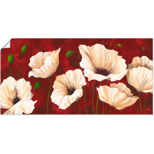 4055327298315 - Wandbild ARTLAND Weiße Mohnblumen vor rot Bilder Gr B H 100 cm x 50 cm Poster Blumen 1 St rot Bild Poster Bilder als Alubild Leinwandbild Wandaufkleber oder in versch Größen 4055327298315 - Wandbild ARTLAND Weiße Mohnblumen vor rot Bilder Gr B H 100 cm x 50 cm Poster Blumen 1 St rot Bild Poster Bilder als Alubild Leinwandbild Wandaufkleber oder in versch Größen