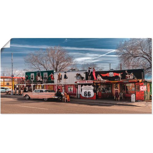 4059745880664 - Wandbild ARTLAND Historische Route 66 in Seligman Bilder Gr B H 60 cm x 30 cm Poster Amerika 1 St bunt Bild Kunstdruck Kunstdrucke Bilder als Alubild Leinwandbild Wandaufkleber oder Poster in versch Größen