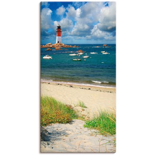 4055327372046 - Wandbild ARTLAND Blick von den Dünen Bilder Gr B H 30 cm x 60 cm Leinwandbild Küste 1 St blau Bild Kunstdruck Kunstdrucke Bilder als Leinwandbild Wandaufkleber oder Poster in versch Größen