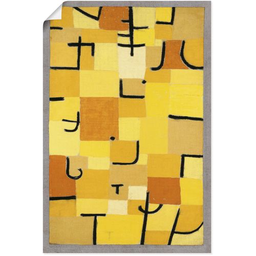 4062144796337 - Wandbild ARTLAND Zeichen in Gelb 1937 Bilder Gr B H 20 cm x 30 cm Poster Muster Hochformat 1 St gelb Kunstdrucke als Alubild Leinwandbild Wandaufkleber oder Poster in versch Größen 4062144796337 - Wandbild ARTLAND Zeichen in Gelb 1937 Bilder Gr B H 20 cm x 30 cm Poster Muster Hochformat 1 St gelb Kunstdrucke als Alubild Leinwandbild Wandaufkleber oder Poster in versch Größen