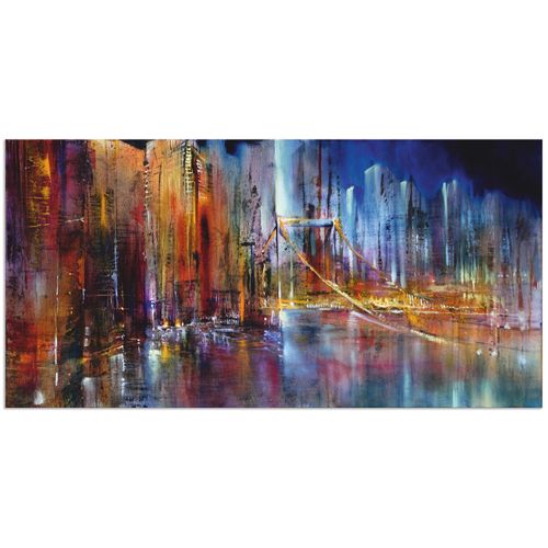 4059745603126 - Wandbild ARTLAND Stadtansicht I Bilder Gr B H 60 cm x 30 cm Alu-Dibond-Druck Amerika Querformat 1 St bunt Bild Leinwandbild Kunstdrucke Bilder als Alubild Leinwandbild Wandaufkleber oder Poster in versch Größen