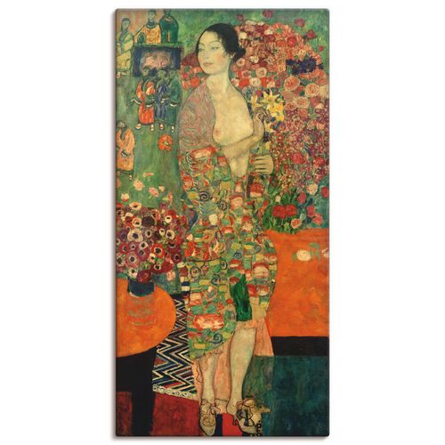 4055327954600 - Wandbild ARTLAND Die Tänzerin Bilder Gr B H 30 cm x 60 cm Leinwandbild Frau Hochformat 1 St rot Bild Leinwandbild Kunstdrucke Bilder als Leinwandbild Wandaufkleber oder Poster in versch Größen