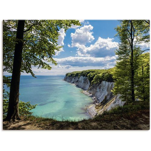 4055327167369 - Wandbild ARTLAND Ostseeküste auf der Insel Rügen Bilder Gr B H 40 cm x 30 cm Leinwandbild Küste 1 St blau Kunstdrucke Bilder als Leinwandbild Wandaufkleber oder Poster in versch Größen