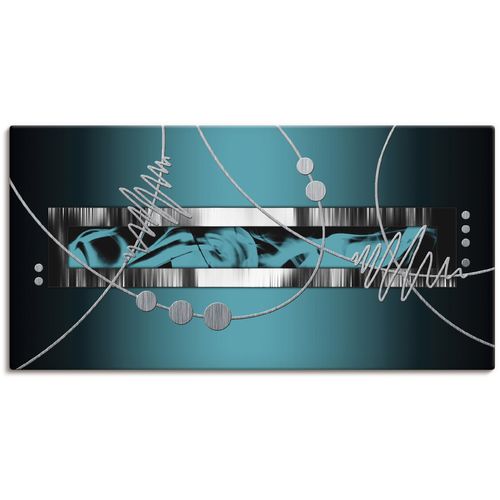 4059745913386 - Wandbild ARTLAND Silber abstrakt auf petrol Bilder Gr B H 100 cm x 50 cm Leinwandbild Gegenstandslos 1 St blau Bild Metallbild Metallbilder Bilder als Alubild Leinwandbild Wandaufkleber oder Poster in versch Größen 4059745913386 - Wandbild ARTLAND Silber abstrakt auf petrol Bilder Gr B H 100 cm x 50 cm Leinwandbild Gegenstandslos 1 St blau Bild Metallbild Metallbilder Bilder als Alubild Leinwandbild Wandaufkleber oder Poster in versch Größen