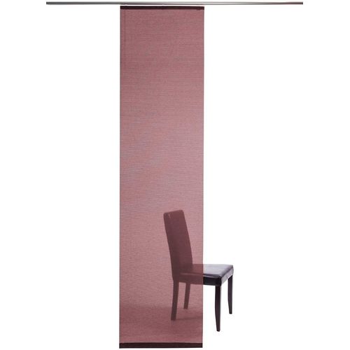4043343580248 - Schiebegardine Manhattan Gardinen Gr 245 cm Klettband 60 cm rot (karminrot) Schiebegardinen transparent Gardine modern Wohnzimmer Schlafzimmer