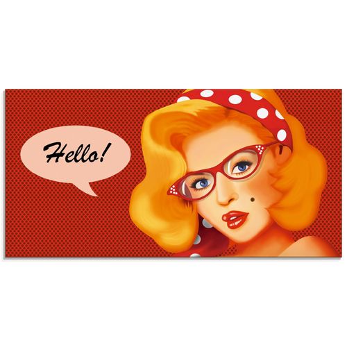 4059745178198 - Glasbild ARTLAND Freundliches Hallo Bilder Gr B H 60 cm x 30 cm Glasbild Frau Querformat 1 St rot Bild Glasbild Glasbilder Bilder in verschiedenen Größen 4059745178198 - Glasbild ARTLAND Freundliches Hallo Bilder Gr B H 60 cm x 30 cm Glasbild Frau Querformat 1 St rot Bild Glasbild Glasbilder Bilder in verschiedenen Größen