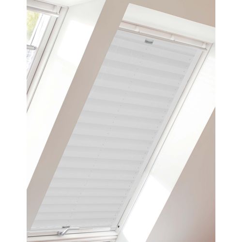 4001442768882 - Dachfensterplissee StartUp Style Crush Plissees Gr 1417 cm zweiseitig verschiebbar 1173 cm weiß (weiß weiß) Dachfensterplissees mit Führungsschienen