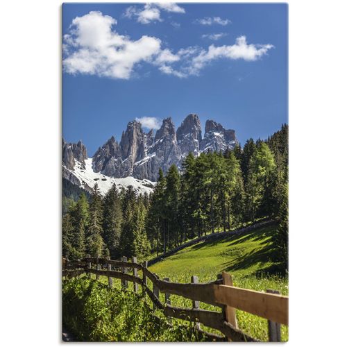 4062144663240 - Wandbild ARTLAND Villnösstal mit Dolomiten Südtirol Bilder Gr B H 40 cm x 60 cm Leinwandbild Berge & Alpenbilder Hochformat 1 St grün Kunstdrucke als Alubild Leinwandbild Wandaufkleber oder Poster in versch Größen 4062144663240 - Wandbild ARTLAND Villnösstal mit Dolomiten Südtirol Bilder Gr B H 40 cm x 60 cm Leinwandbild Berge & Alpenbilder Hochformat 1 St grün Kunstdrucke als Alubild Leinwandbild Wandaufkleber oder Poster in versch Größen