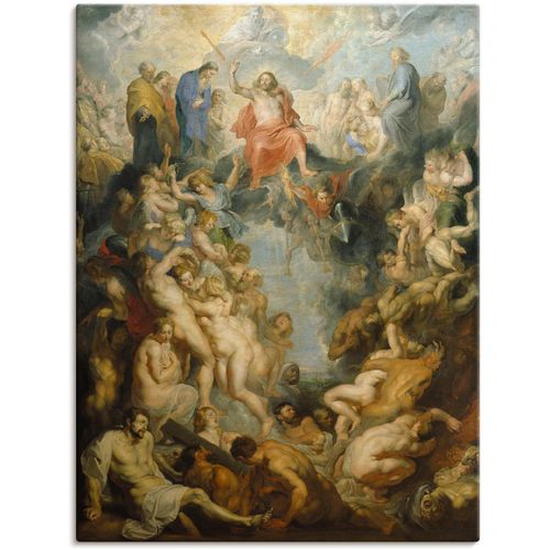 4055327091459 - Wandbild ARTLAND Das große Jüngste Gericht 1617 Bilder Gr B H 90 cm x 120 cm Leinwandbild Religion 1 St bunt Bild Poster Bilder als Leinwandbild Wandaufkleber oder in versch Größen