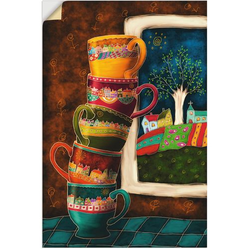 4057738677574 - Wandbild ARTLAND Fröhliche Kaffeetassen Bilder Gr B H 60 cm x 90 cm Wandaufkleber - Vinyl Getränke Hochformat 1 St bunt Bild Leinwandbild Kunstdrucke Bilder als Alubild Leinwandbild Wandaufkleber oder Poster in versch Größen 4057738677574 - Wandbild ARTLAND Fröhliche Kaffeetassen Bilder Gr B H 60 cm x 90 cm Wandaufkleber - Vinyl Getränke Hochformat 1 St bunt Bild Leinwandbild Kunstdrucke Bilder als Alubild Leinwandbild Wandaufkleber oder Poster in versch Größen