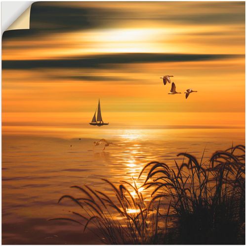 4062144319871 - Wandbild ARTLAND Goldene See Impressionen Bilder Gr B H 50 cm x 50 cm Wandaufkleber - Vinyl Gewässer 1 St goldfarben Bild Kunstdruck Kunstdrucke Bilder als Leinwandbild Wandaufkleber oder Poster in versch Größen 4062144319871 - Wandbild ARTLAND Goldene See Impressionen Bilder Gr B H 50 cm x 50 cm Wandaufkleber - Vinyl Gewässer 1 St goldfarben Bild Kunstdruck Kunstdrucke Bilder als Leinwandbild Wandaufkleber oder Poster in versch Größen