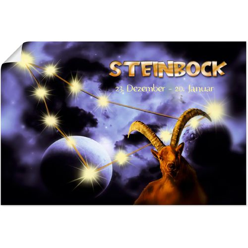 4062144657836 - Wandbild ARTLAND Sternzeichen - Steinbock Bilder Gr B H 30 cm x 20 cm Poster Bilder von Sternzeichen Querformat 1 St blau Kunstdrucke als Alubild Leinwandbild Wandaufkleber oder Poster in versch Größen 4062144657836 - Wandbild ARTLAND Sternzeichen - Steinbock Bilder Gr B H 30 cm x 20 cm Poster Bilder von Sternzeichen Querformat 1 St blau Kunstdrucke als Alubild Leinwandbild Wandaufkleber oder Poster in versch Größen