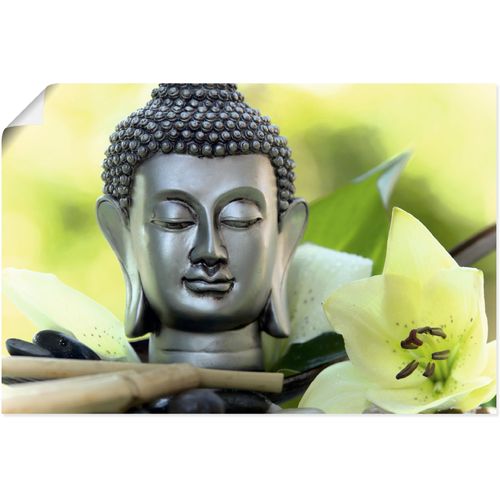 4062144668603 - Wandbild ARTLAND Entspannung und Ruhe mit Buddha Bilder Gr B H 60 cm x 40 cm Poster Buddhismus Querformat 1 St grün Kunstdrucke als Alubild Leinwandbild Wandaufkleber oder Poster in versch Größen 4062144668603 - Wandbild ARTLAND Entspannung und Ruhe mit Buddha Bilder Gr B H 60 cm x 40 cm Poster Buddhismus Querformat 1 St grün Kunstdrucke als Alubild Leinwandbild Wandaufkleber oder Poster in versch Größen