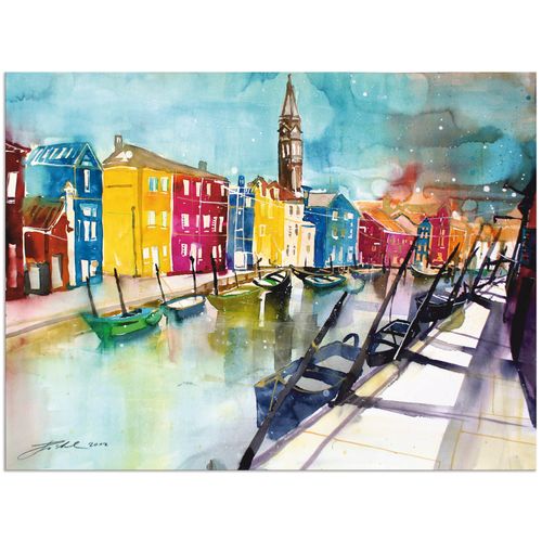 4059745832397 - Wandbild ARTLAND Venedig Bilder Gr B H 60 cm x 45 cm Alu-Dibond-Druck Italien Querformat 1 St bunt Bild Leinwandbild Kunstdrucke Bilder als Alubild Leinwandbild Wandaufkleber oder Poster in versch Größen