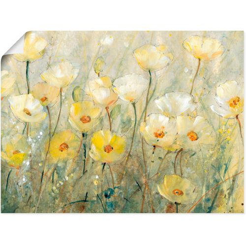 4058661384201 - Wandbild ARTLAND Sommer in voller Blüte II Bilder Gr B H 40 cm x 30 cm Poster Blumenwiese Querformat 1 St gelb Bild Poster Bilder als Alubild Leinwandbild Wandaufkleber oder in versch Größen