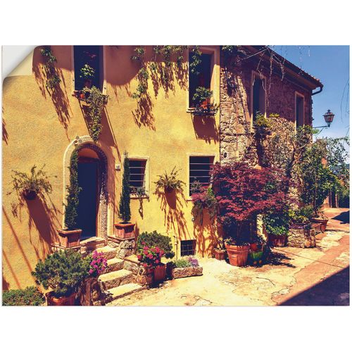 4062144303092 - Wandbild ARTLAND Siena Toskana Bilder Gr B H 80 cm x 60 cm Wandaufkleber - Vinyl Europa 1 St bunt Bild Kunstdruck Poster Bilder als Leinwandbild Wandaufkleber oder in versch Größen