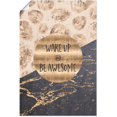4059745815857 - Wandbild ARTLAND Steh auf und sei großartig Bilder Gr B H 20 cm x 30 cm Poster Sprüche & Texte 1 St goldfarben Bild Kunstdruck Metallbild Metallbilder Bilder als Alubild Leinwandbild Wandaufkleber oder Poster in versch Größen 4059745815857 - Wandbild ARTLAND Steh auf und sei großartig Bilder Gr B H 20 cm x 30 cm Poster Sprüche & Texte 1 St goldfarben Bild Kunstdruck Metallbild Metallbilder Bilder als Alubild Leinwandbild Wandaufkleber oder Poster in versch Größen