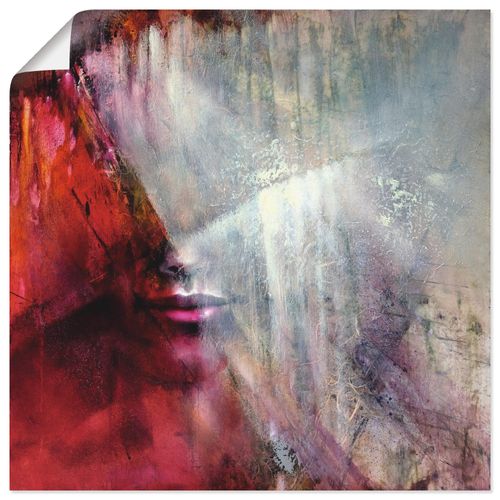 4059745600835 - Wandbild ARTLAND Julia Bilder Gr B H 50 cm x 50 cm Poster Frau quadratisch 1 St rot Bild Poster Bilder als Alubild Leinwandbild Wandaufkleber oder in versch Größen