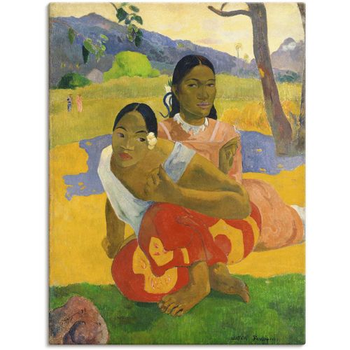 4055327655927 - Wandbild ARTLAND Nafea Faaipoipo Wann wirst du heiraten? Bilder Gr B H 30 cm x 40 cm Leinwandbild Frau 1 St bunt Bild Leinwandbild Kunstdrucke Bilder als Leinwandbild Wandaufkleber oder Poster in versch Größen